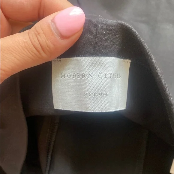 Modern Citizen Cass Black ponte front split pant - Picture 2 of 9